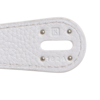 Hermes Taurillon Clemence Lindy 30 White 5 of 8