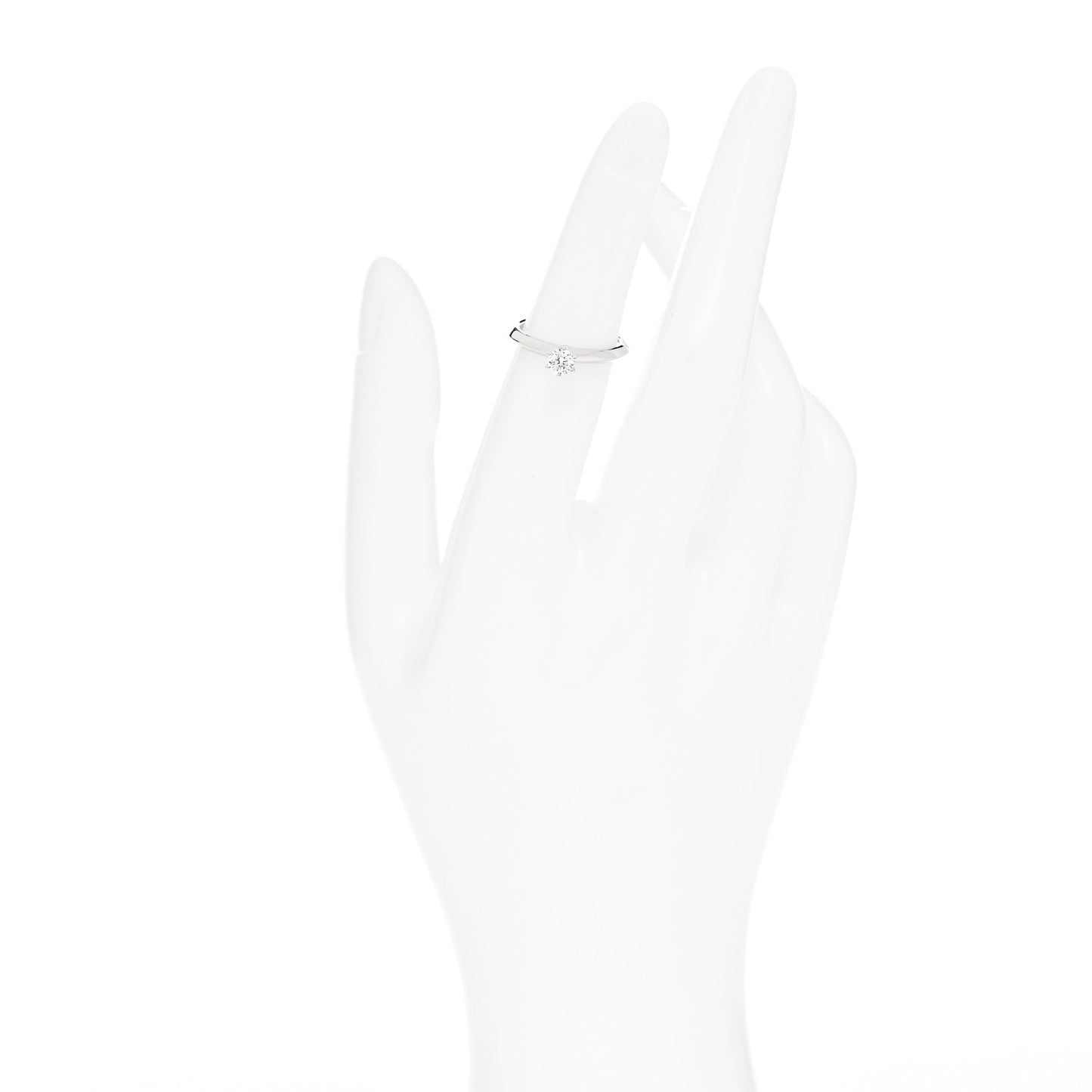 Platinum Diamond .26ct Solitaire Engagement Ring 48 4.5
