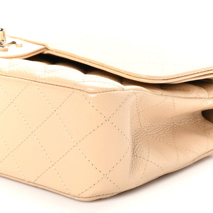 Chanel Caviar Quilted Medium Double Flap Beige Clair 10 of 10