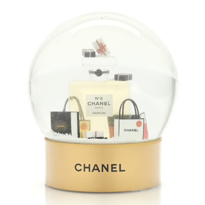 Chanel Glass N°5 Perfume Bottle Snow Globe 1 of 6