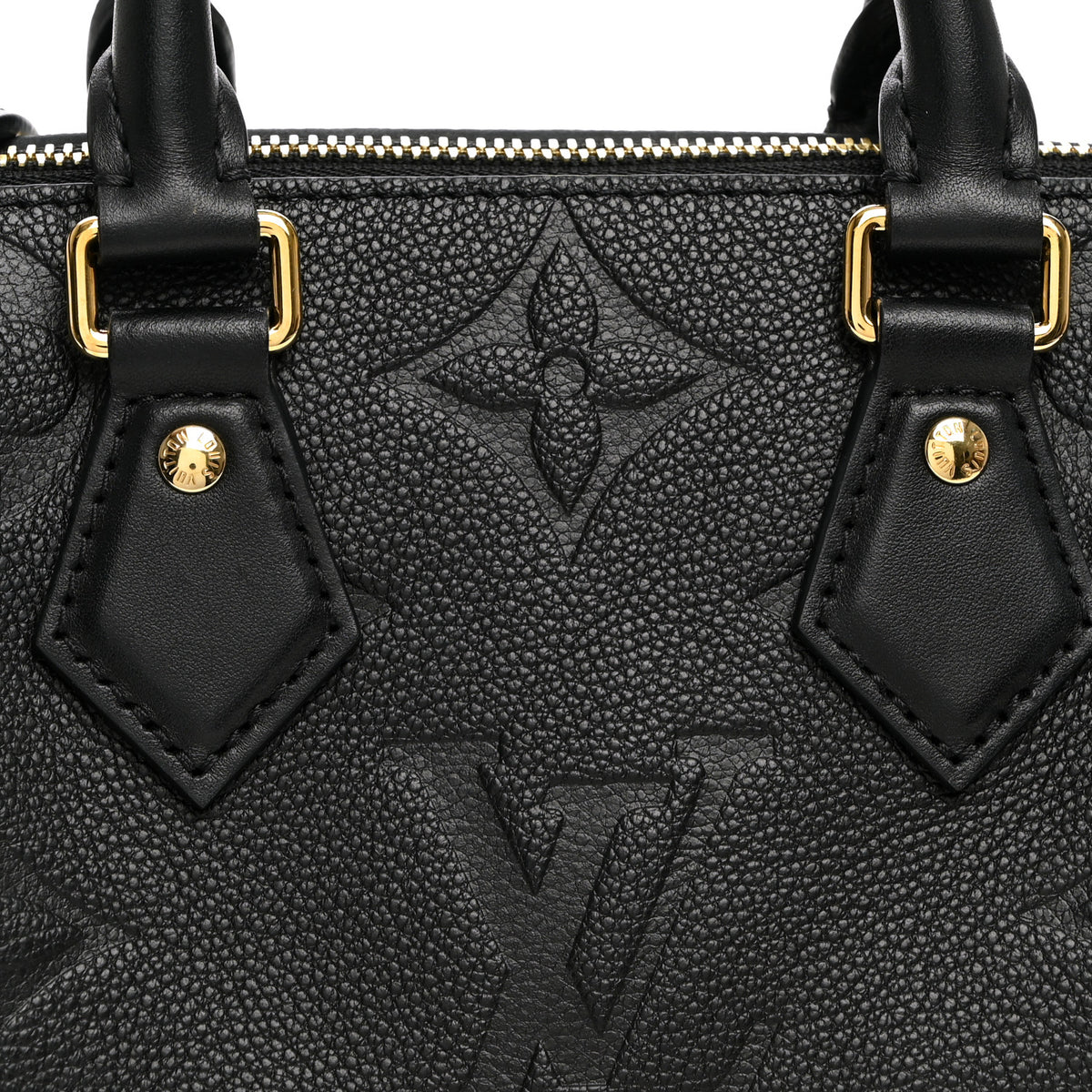 Louis Vuitton Empreinte Monogram Giant Speedy Bandouliere 20 Black 7 of 9