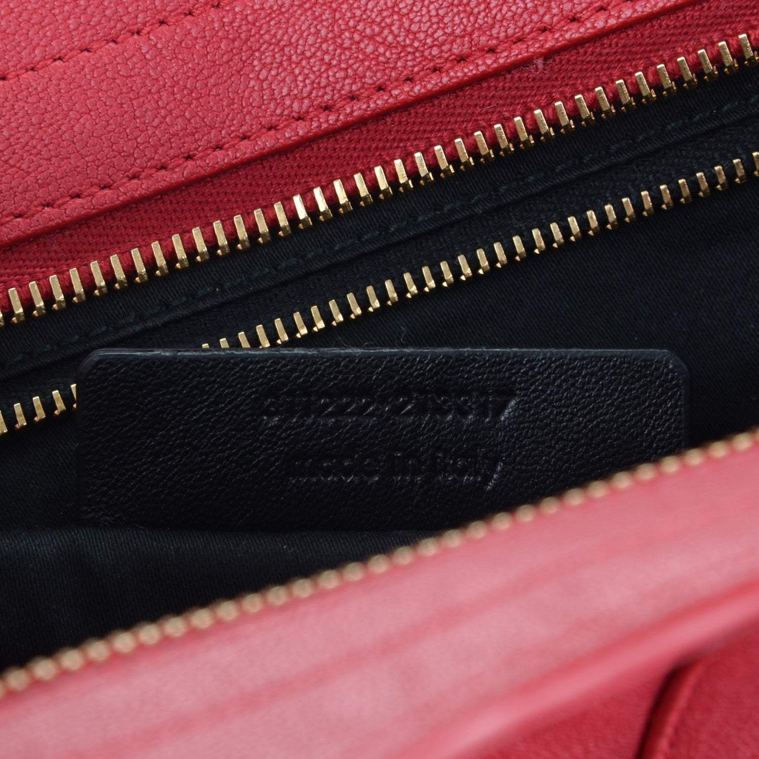Saint Laurent Sheepskin Small Cabas ChYc Rouge Orient 7 of 7