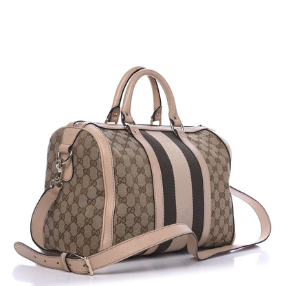 Gucci Monogram Vintage Web Medium Boston Light Pink 4 of 16