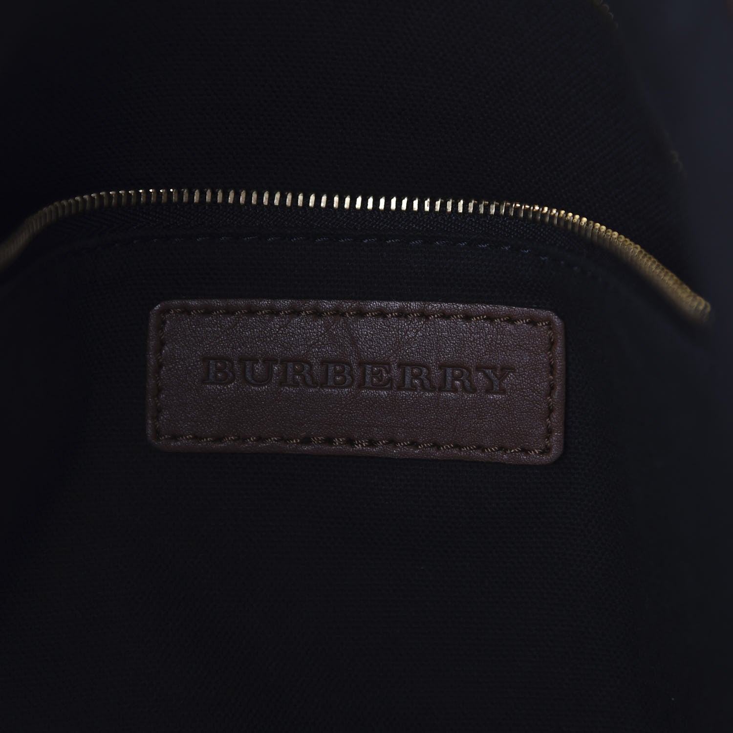 Burberry Soft Calfskin House Check Big Crush Tote Brown Ochre 8 of 9