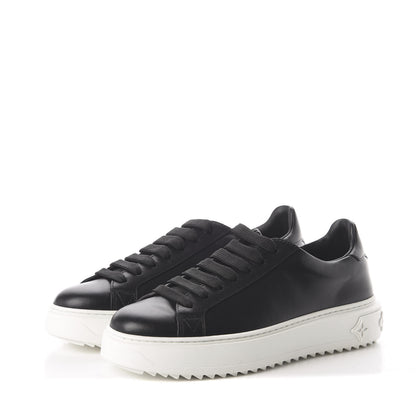 Louis Vuitton Calfskin Time Out Sneakers 37 Black 3 of 7