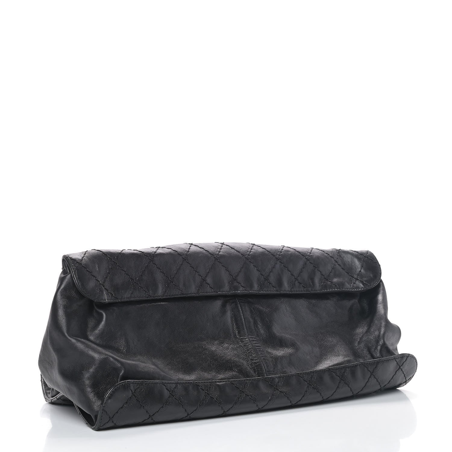 Chanel Calfskin CC Crave Tote Black 4 of 10