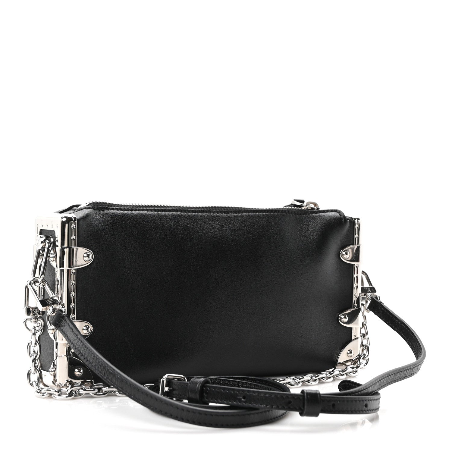 Louis Vuitton Calfskin Slim Trunk Black 3 of 9