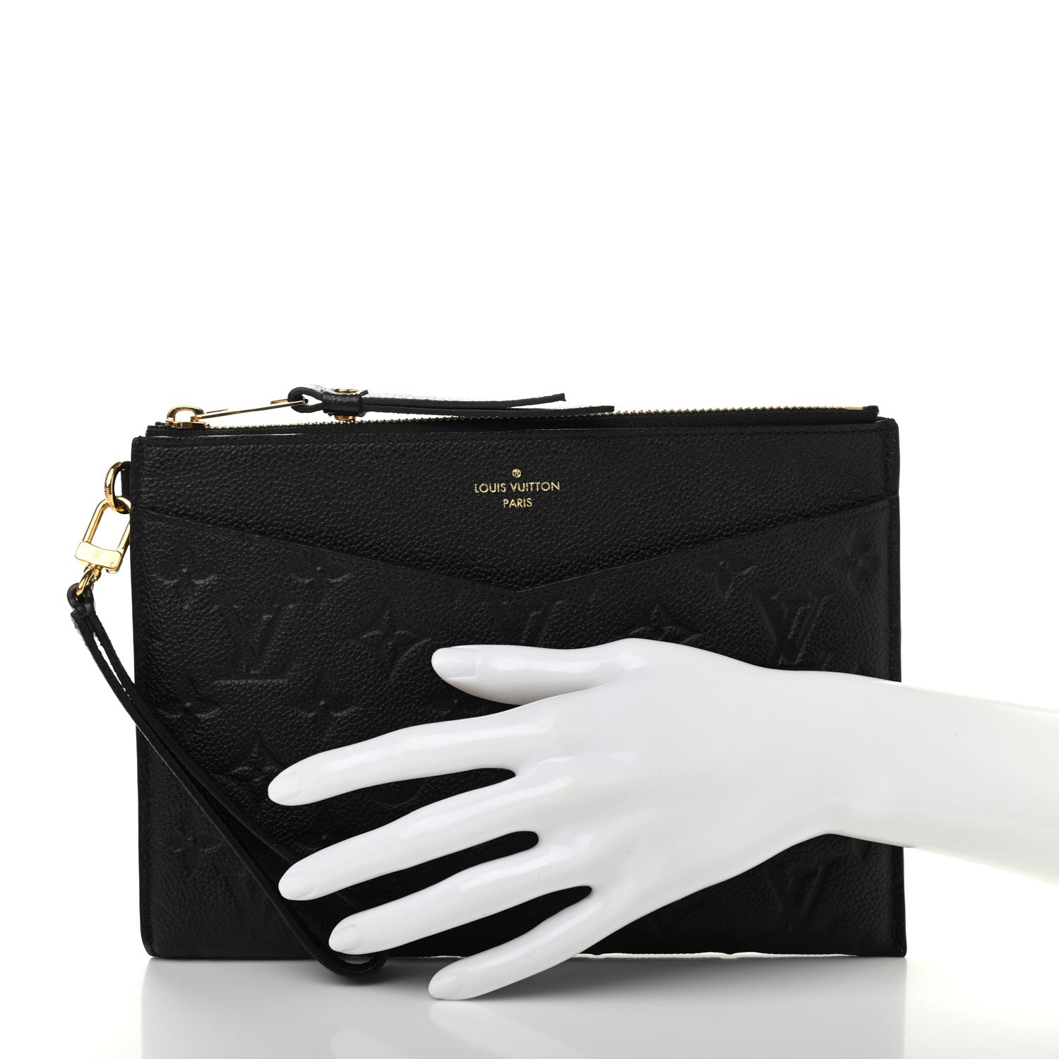 Louis Vuitton Empreinte Pochette Melanie MM Black 2 of 7