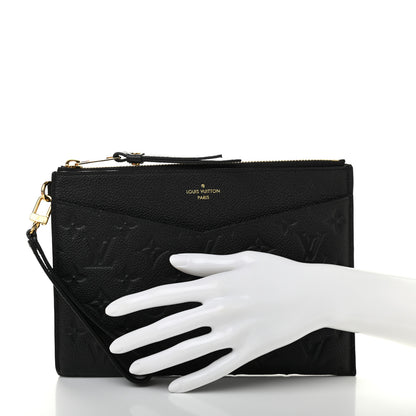 Louis Vuitton Empreinte Pochette Melanie MM Black 2 of 7