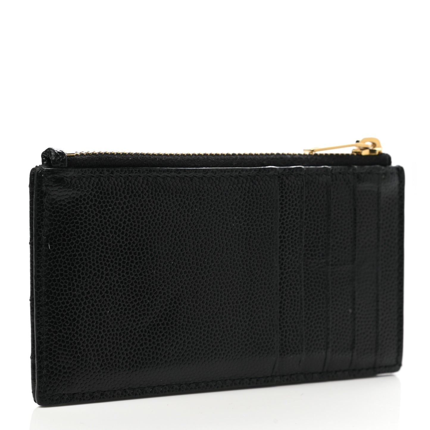 Monogram Grain de Poudre 5 Fragments Zip Pouch Card Holder Black