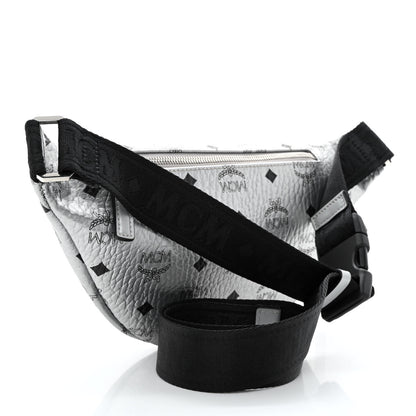 MCM Metallic Visetos Stark Belt Bag Silver 3 of 10