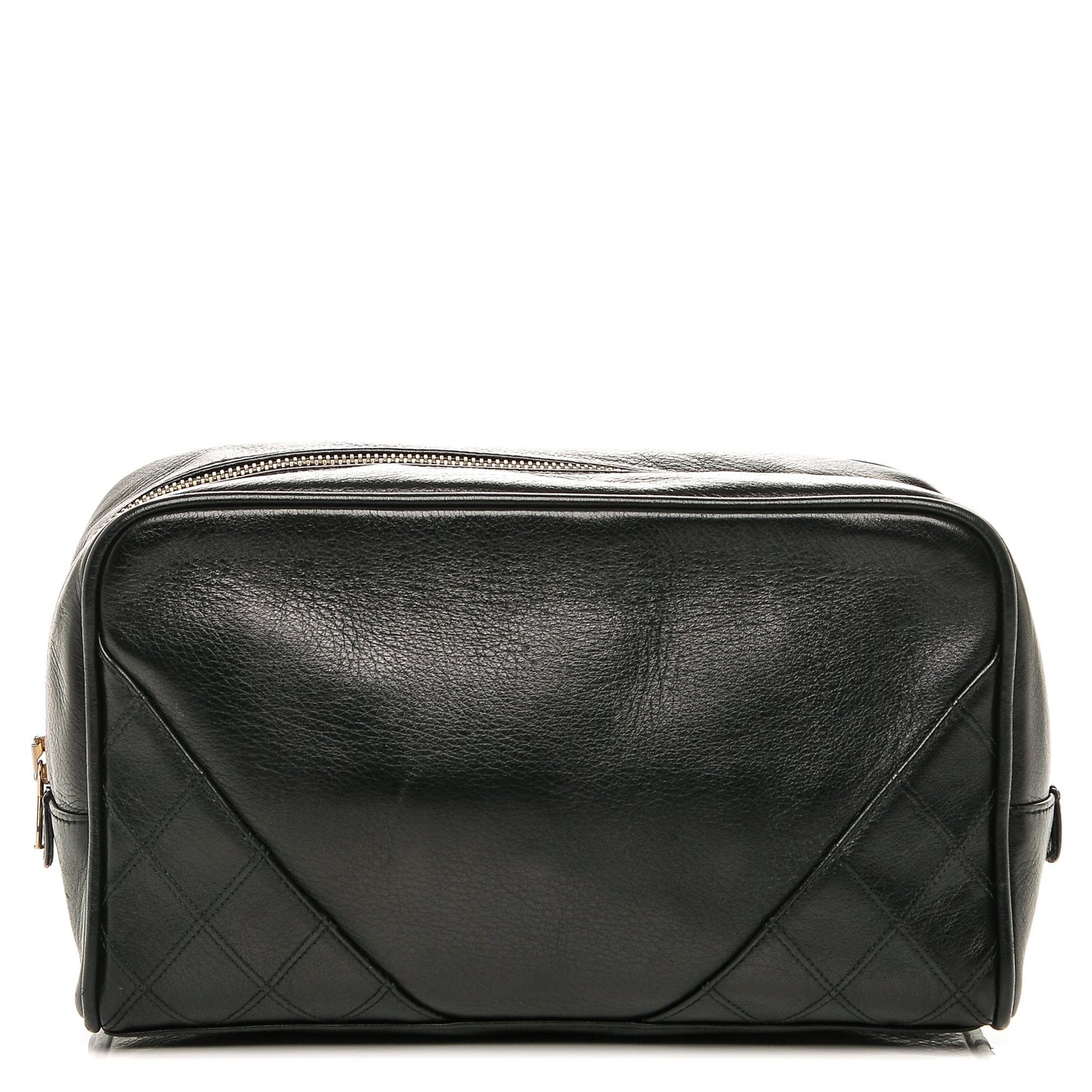 Calfskin Vanity Cosmetic Case Black