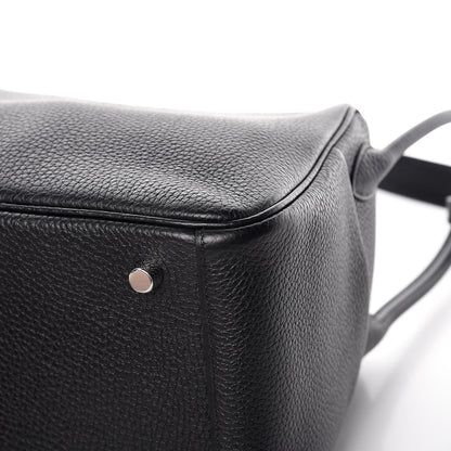 Hermes Taurillon Clemence Lindy 26 Black 7 of 12