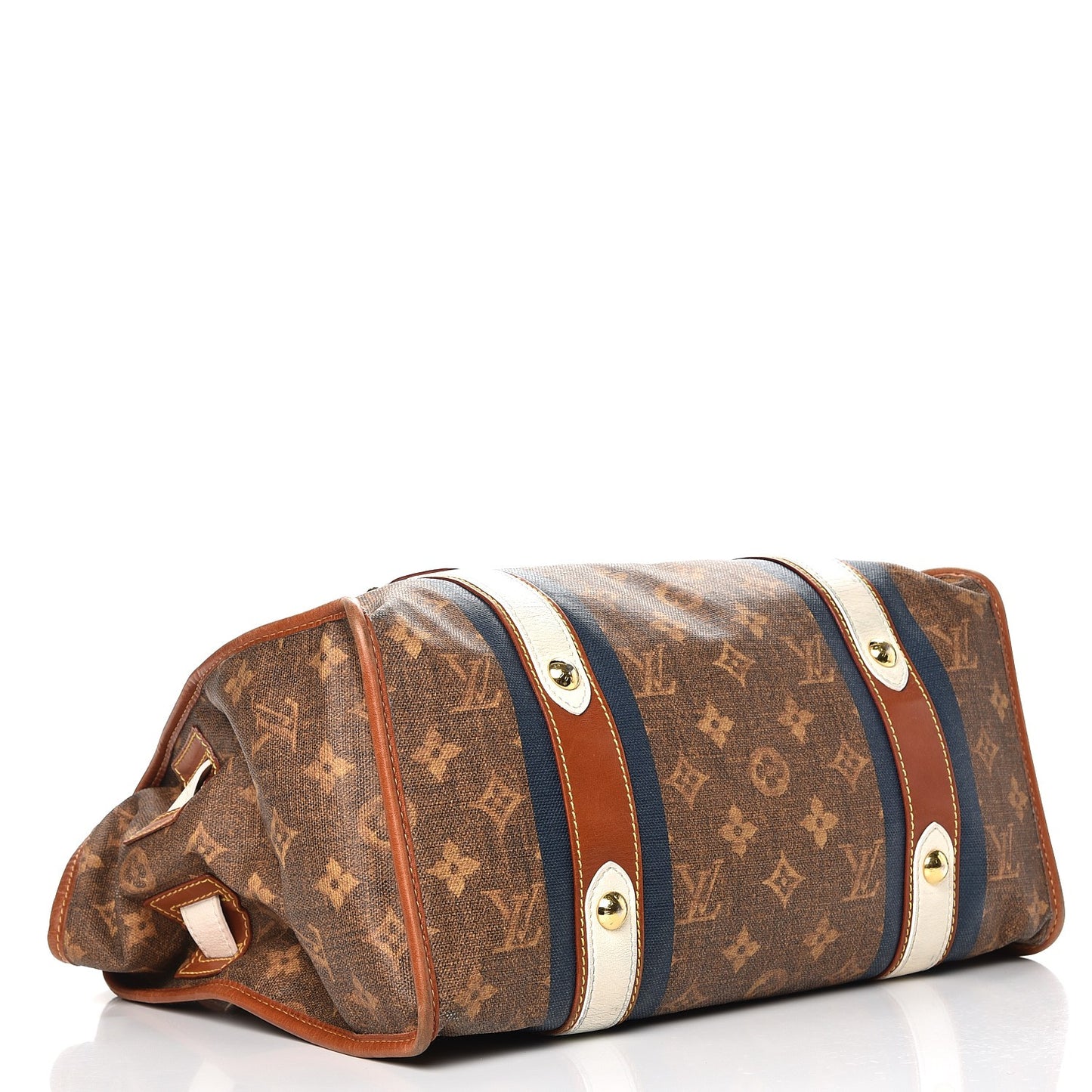 Monogram Rayures Tisse Sac GM Blue