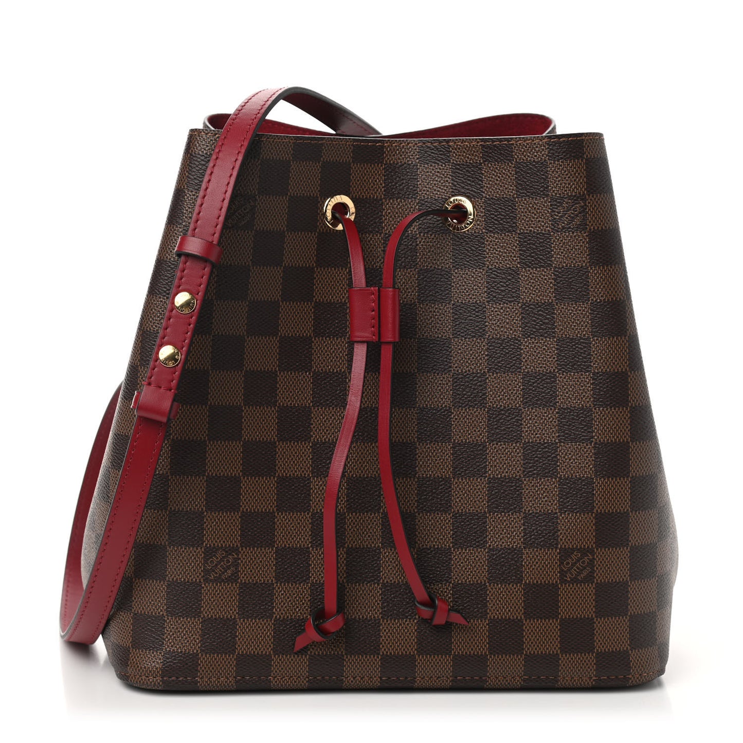 Damier Ebene Neonoe MM Cherry Berry