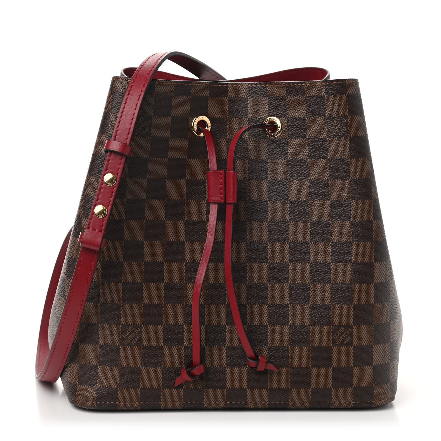 Louis Vuitton Damier Ebene Neonoe MM Cherry Berry 1 of 9