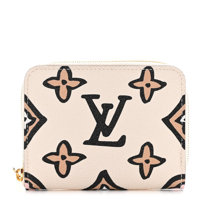 Louis Vuitton Monogram Giant Wild At Heart Zippy Coin Purse Creme 1 of 6