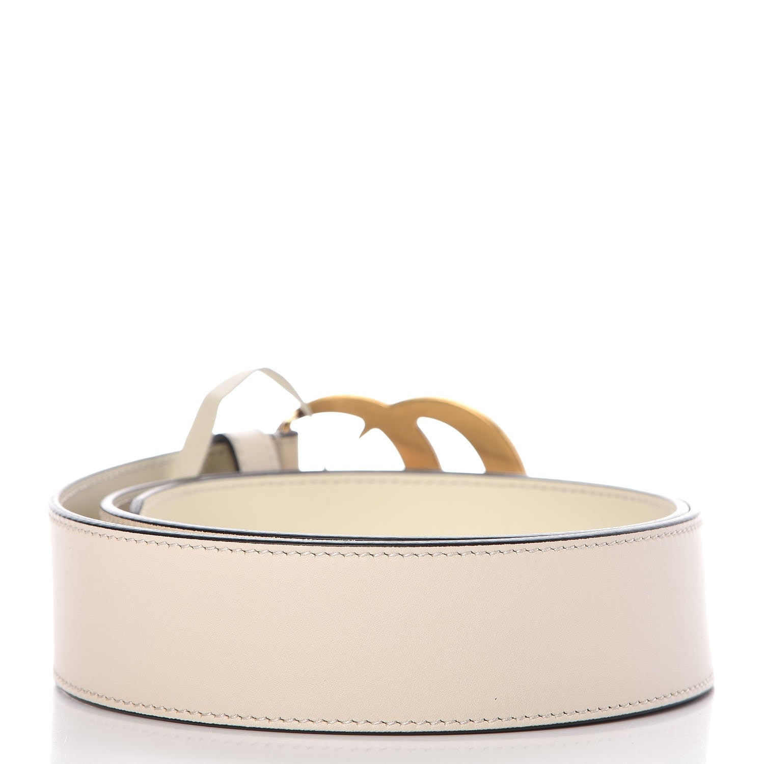 Gucci Calfskin Double G 40mm Belt 85 34 Mystic White 3 of 8