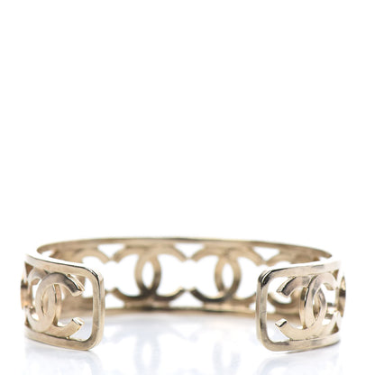 Chanel CC Cuff Bracelet Gold 3 of 5