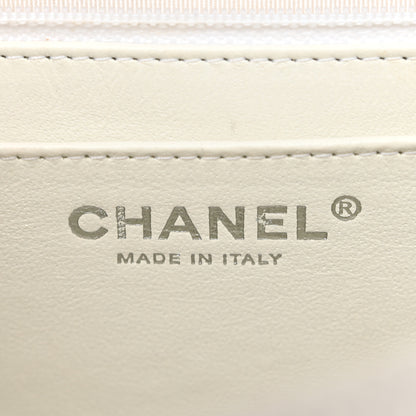 Chanel Caviar Quilted Jumbo Single Flap White 6 of 13