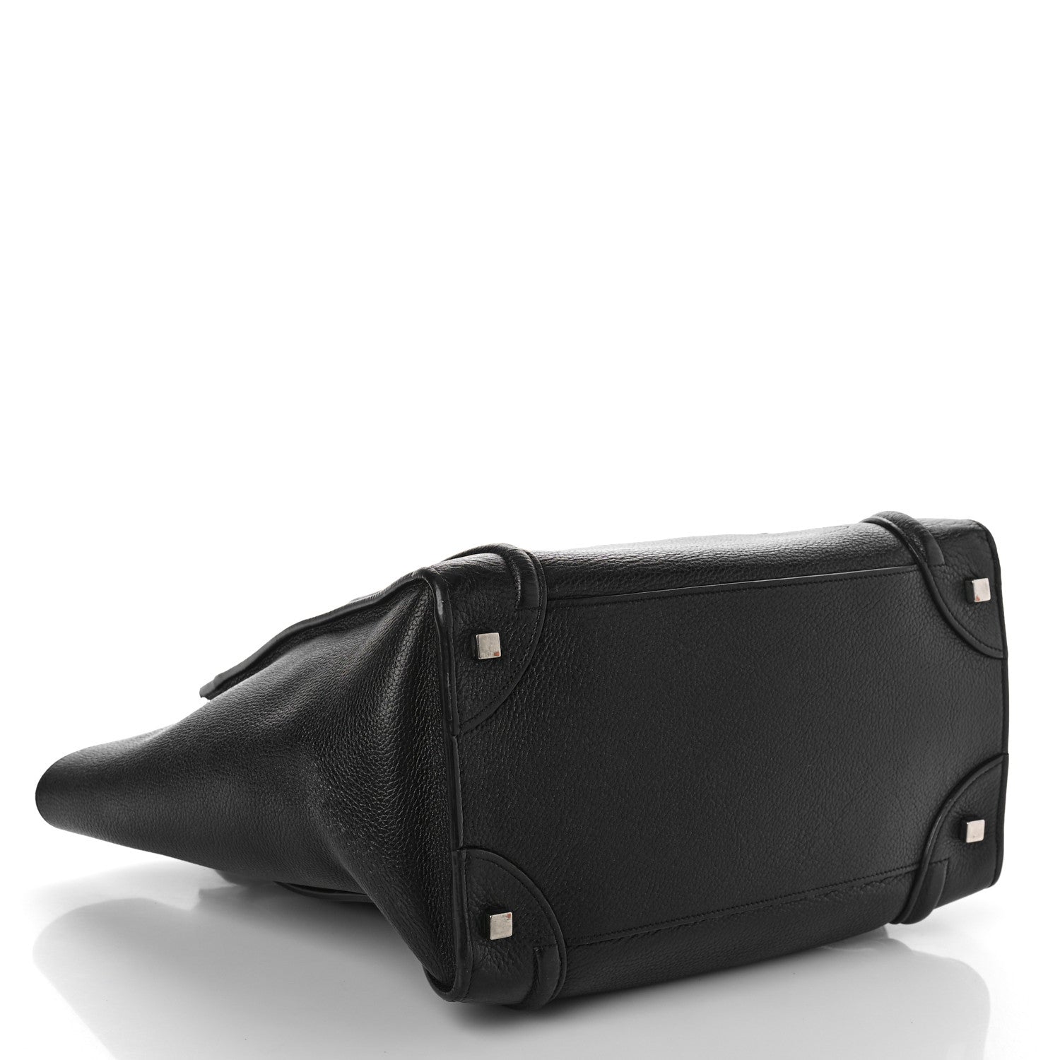 Celine Drummed Calfskin Mini Luggage Black 4 of 14