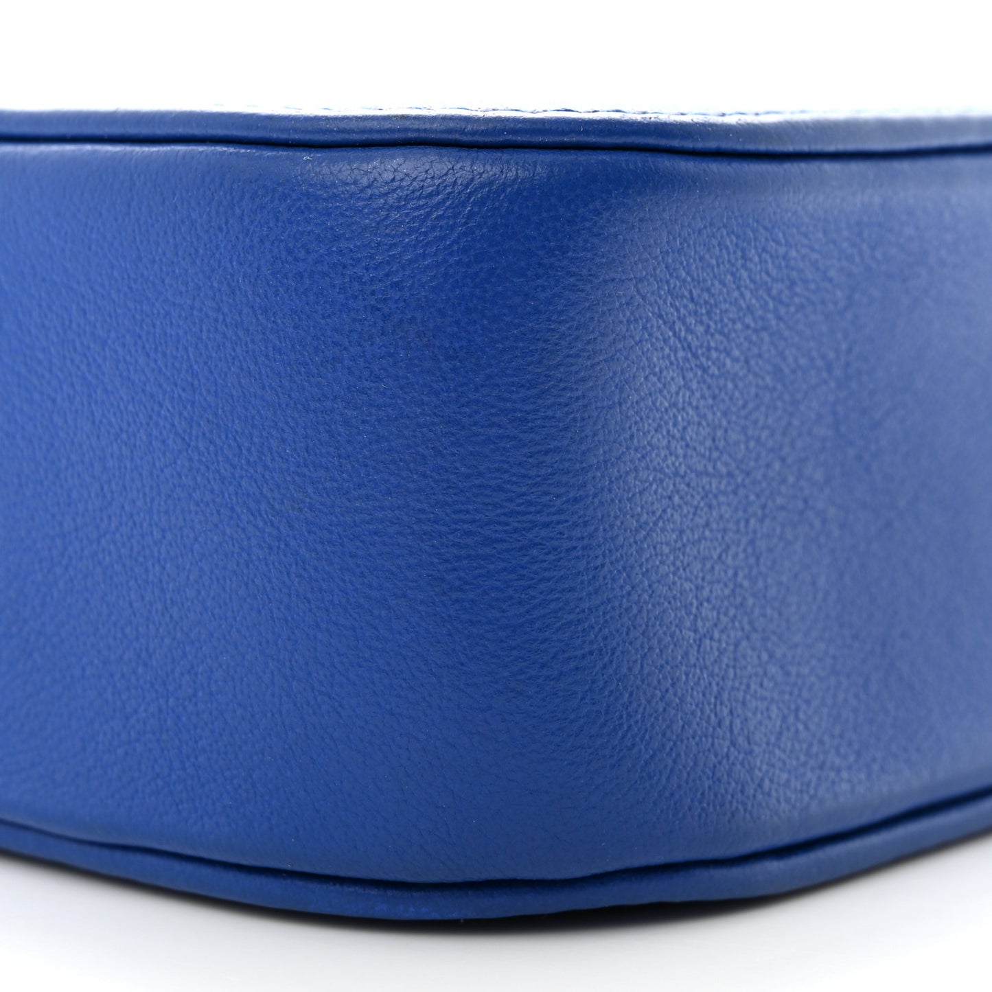 Smooth Calfskin Kittens Logo XS Everyday Camera Bag Electric Blue White