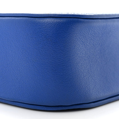 Balenciaga Smooth Calfskin Kittens Logo XS Everyday Camera Bag Electric Blue White 9 of 13