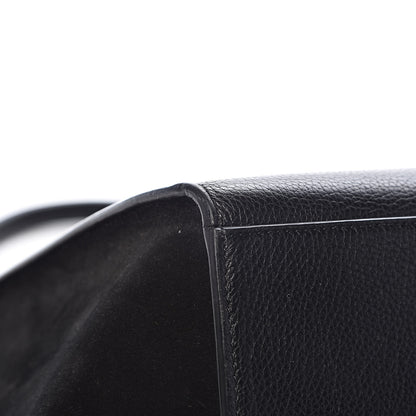 Celine Drummed Calfskin Suede Large Trapeze Black 12 of 17
