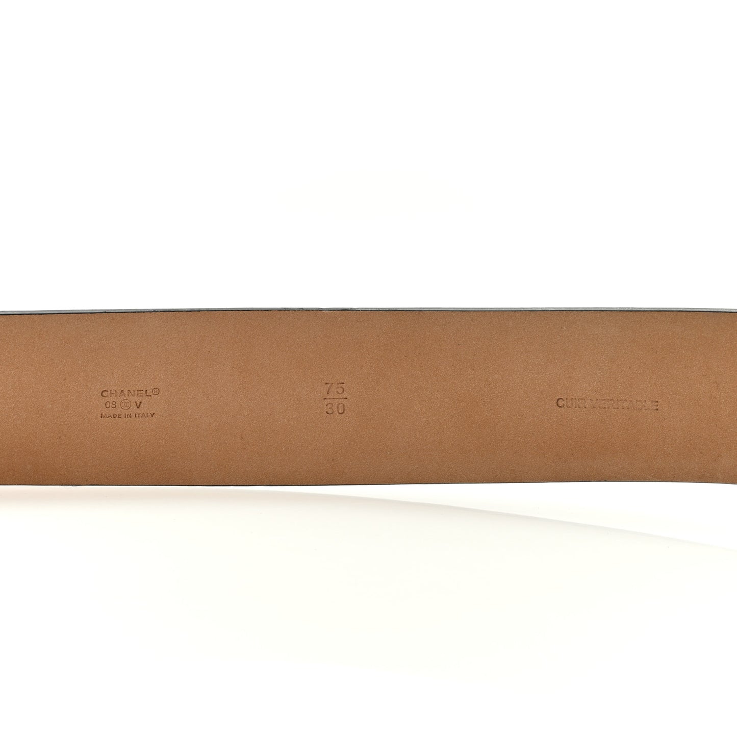 Calfskin CC Belt 75 30 Black