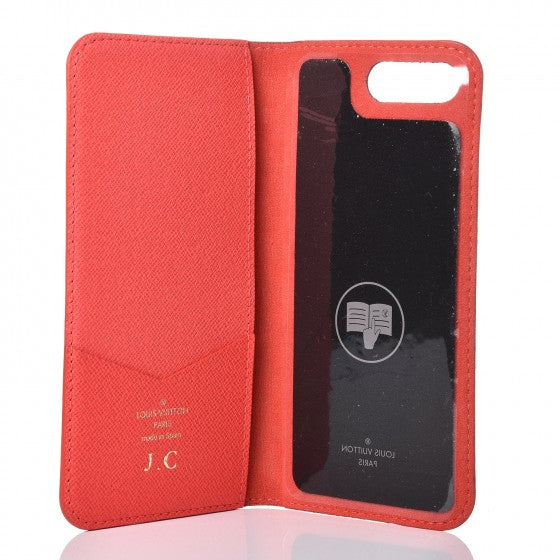 Louis Vuitton Monogram iPhone 7/8 Plus Folio Case Red 1 of 7