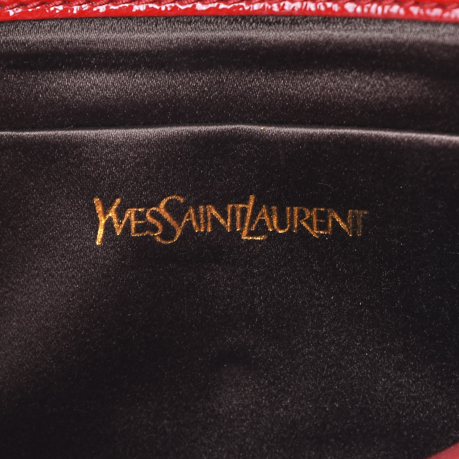 Saint Laurent Textured Patent Small Belle De Jour Clutch Red 5 of 11