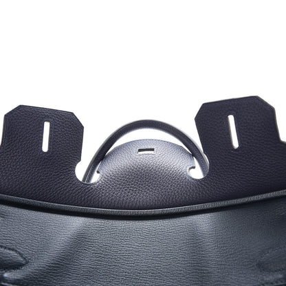 Hermes Togo Swift Officier Birkin 30 Bleu Nuit Vert Cypress 10 of 39