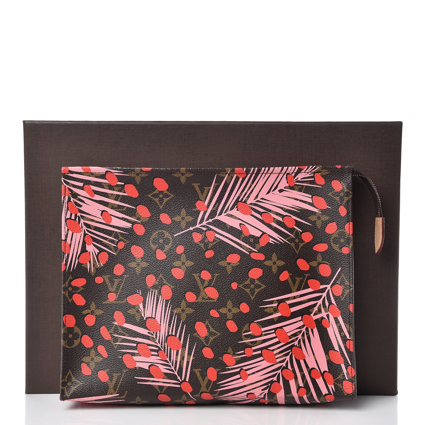 Monogram Jungle Dots Toiletry Pouch 26 Sugar Pink Poppy