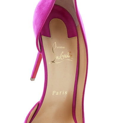 Christian Louboutin Suede Iriza 100 Pumps 39 Ultra Rose 7 of 8