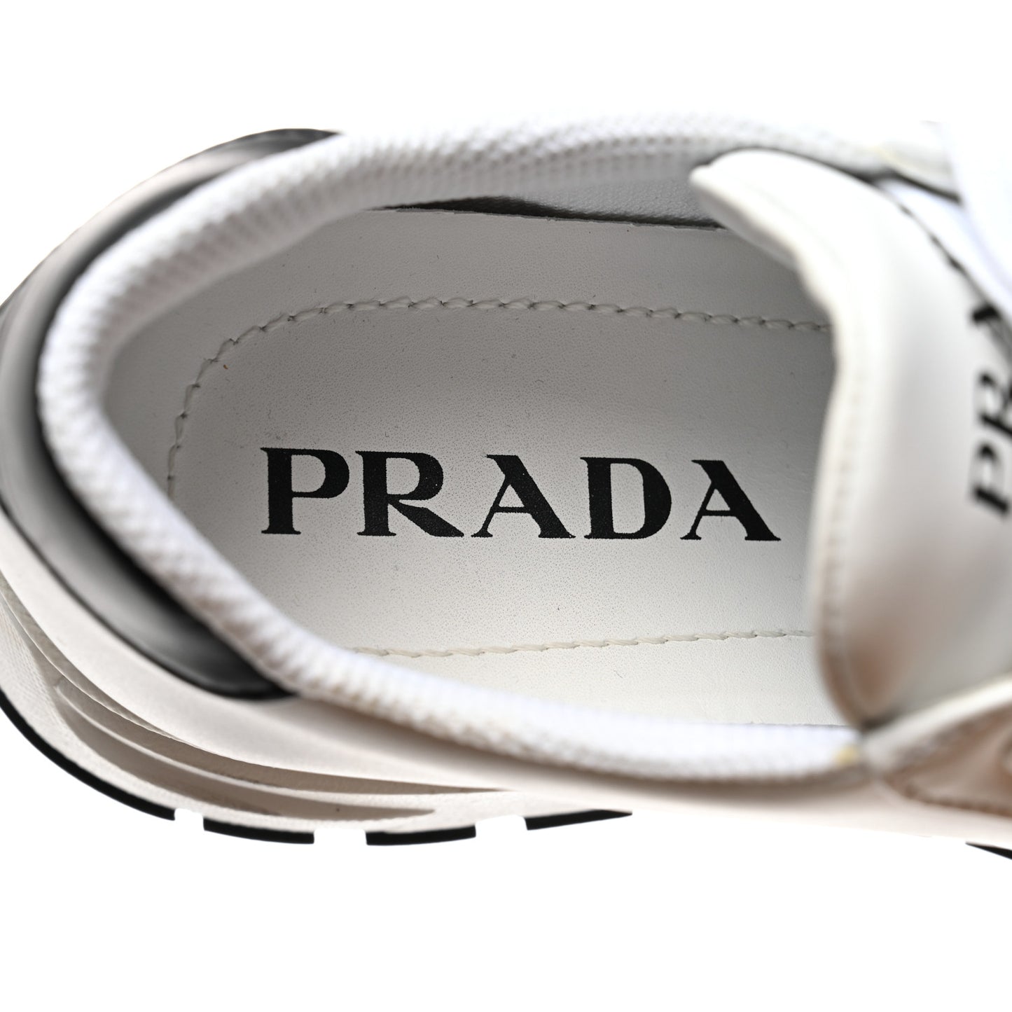 Nylon Gabardine Logo Sneakers 36 White
