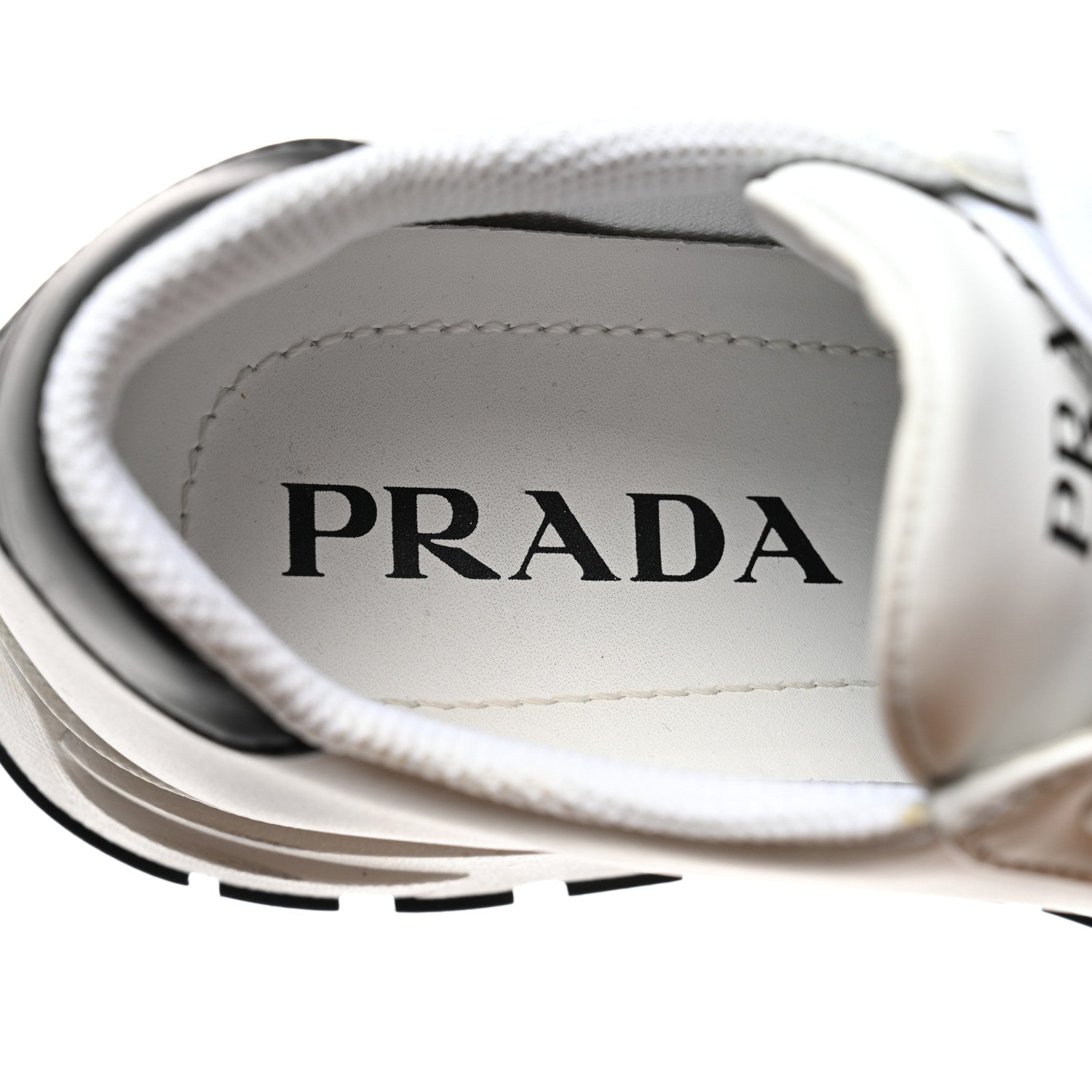 Prada Nylon Gabardine Logo Sneakers 36 White 7 of 9