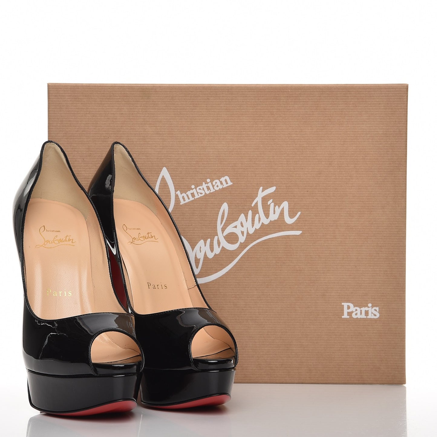 Patent Lady Peep 150 Pumps 39 Black