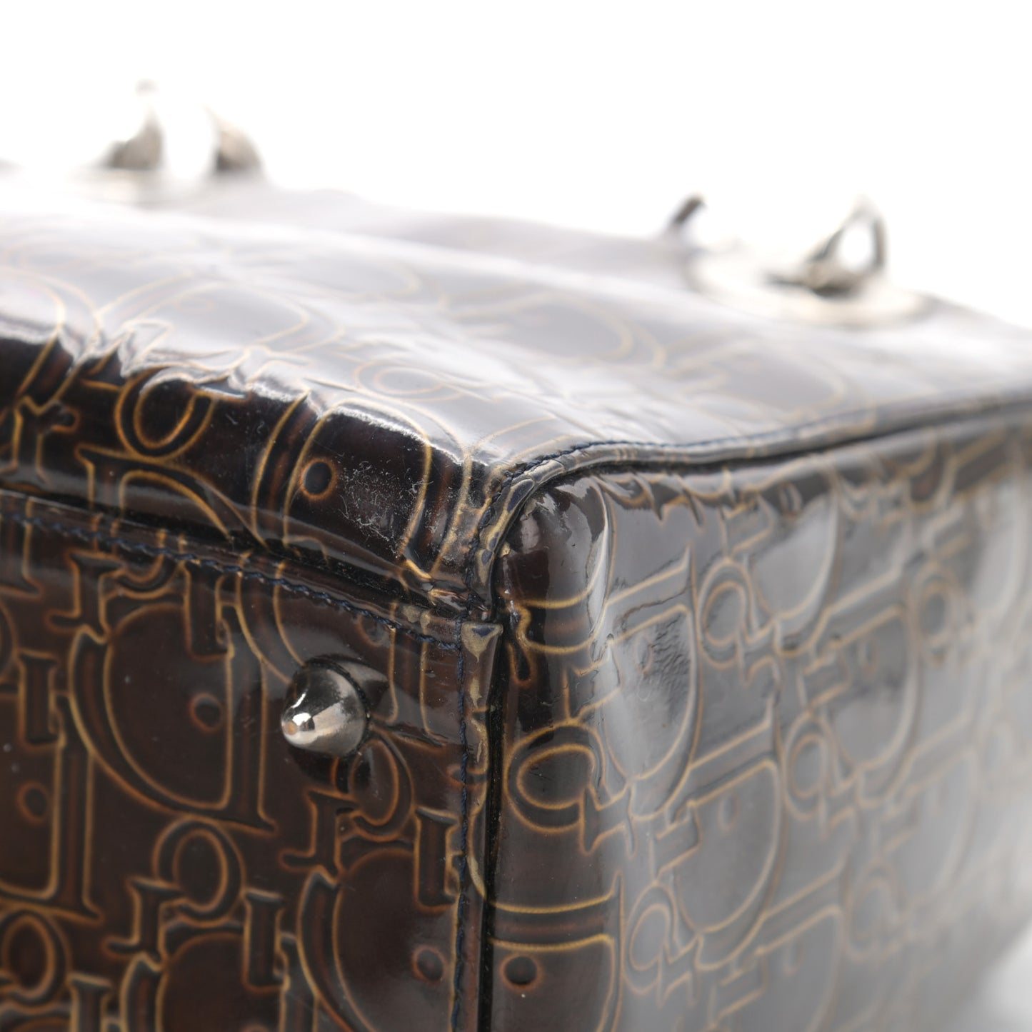 Patent Ultimate Medium Lady Dior Brown
