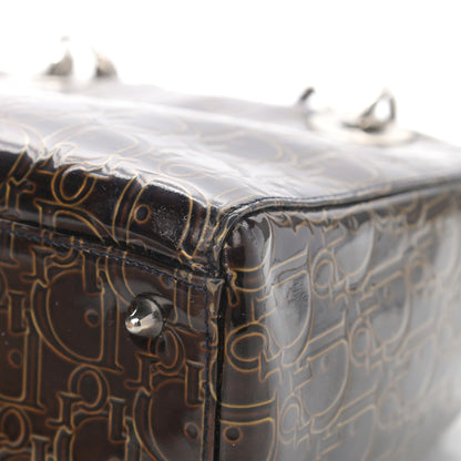 Christian Dior Patent Ultimate Medium Lady Dior Brown 12 of 17