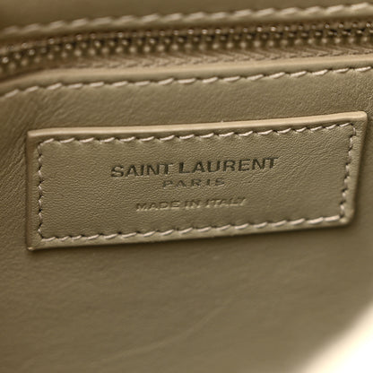 Saint Laurent Calfskin Shearling Monogram Medium Niki Chain Satchel Grey 7 of 11