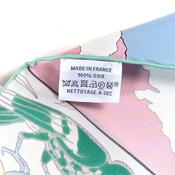 Silk Le Premier Chant Wow ! Muffler Rose White Multicolor