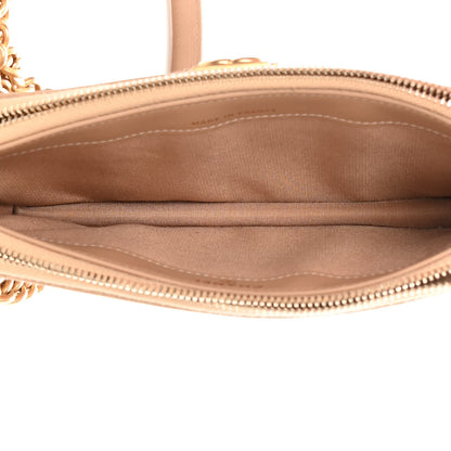 Chanel Caviar Quilted Small Boy Clutch With Chain Beige 6 of 18