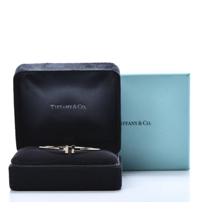 Tiffany 18K Rose Gold Narrow T Wire Bracelet 5 of 5