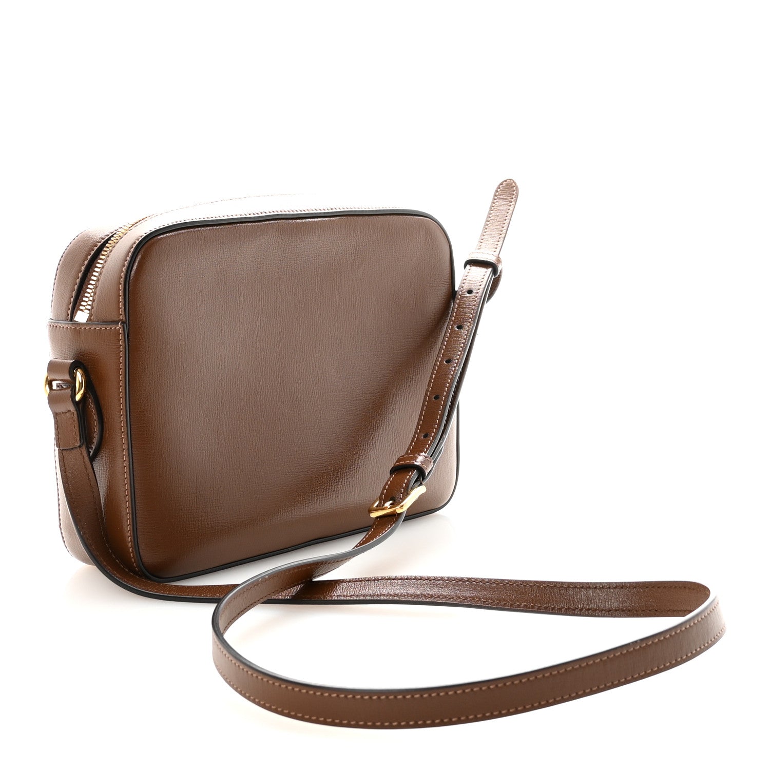 Gucci Azalea Calfskin Small Horsebit 1955 Shoulder Bag Brown Sugar 3 of 10