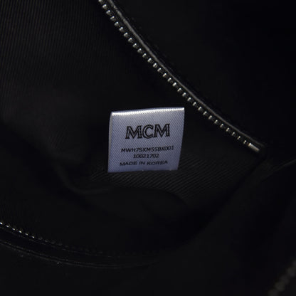 MCM Grained Calfskin Large Klara Hobo Black 9 of 9