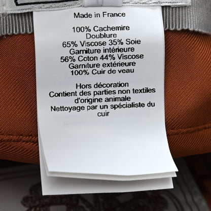 Hermes Cashmere Swift Braided Deauville Cap 56 8 of 9