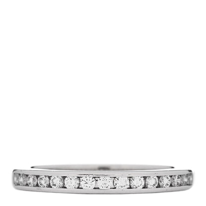 Tiffany Platinum Diamond .25ctw Half Circle Wedding Band Ring 52 6 1 of 6