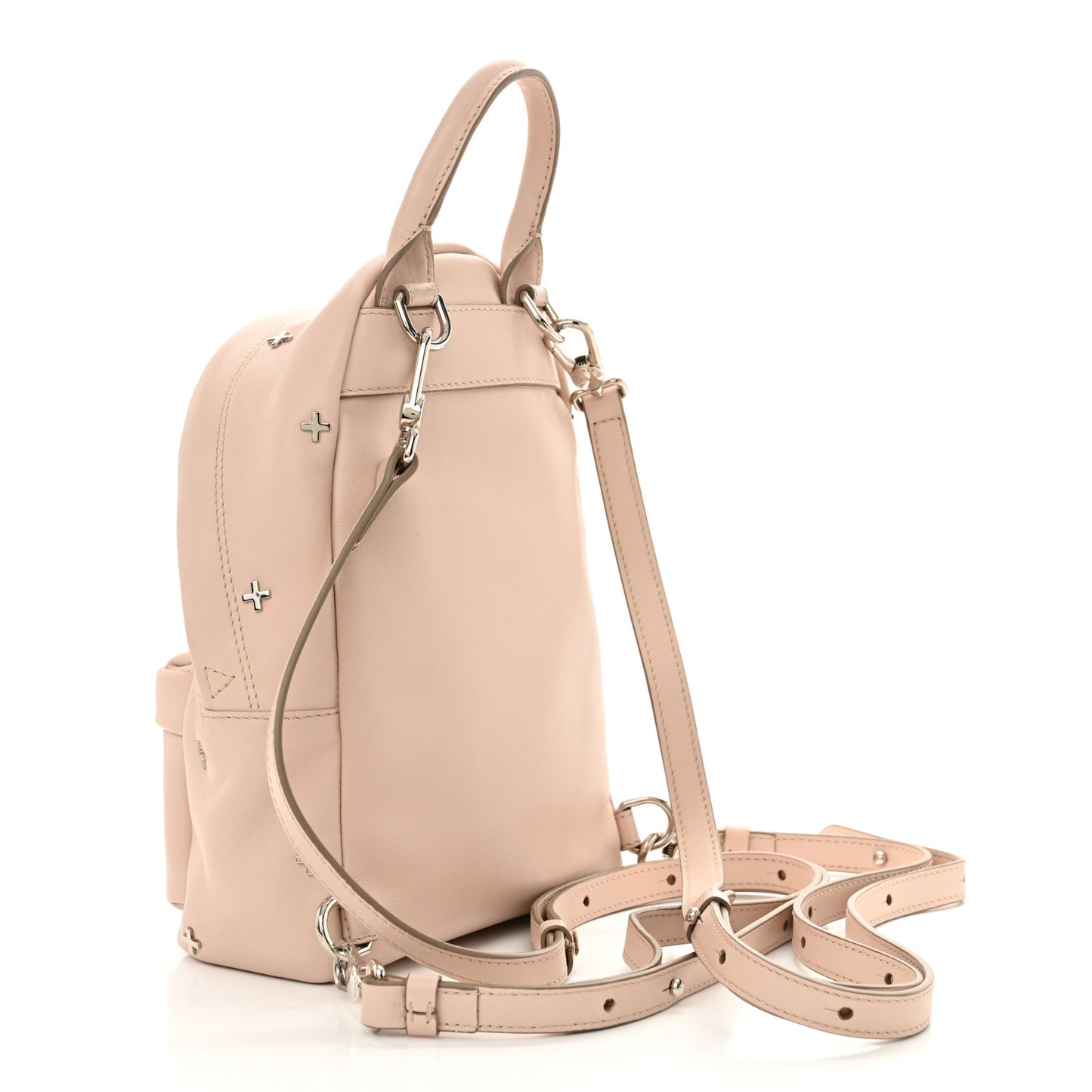 Smooth Calfskin Nano Cross Backpack Nude Pink