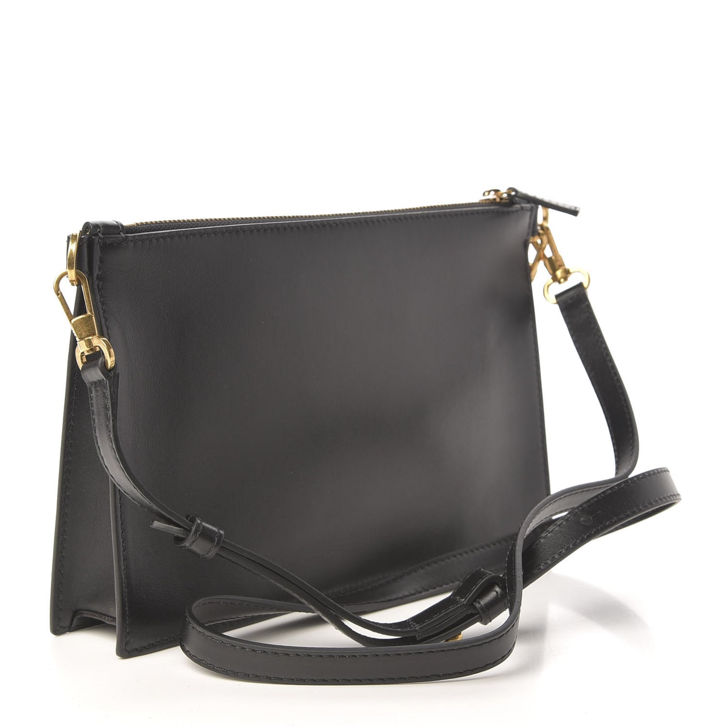 Calfskin 90's Vintage Logo Crossbody Clutch Black Multicolor