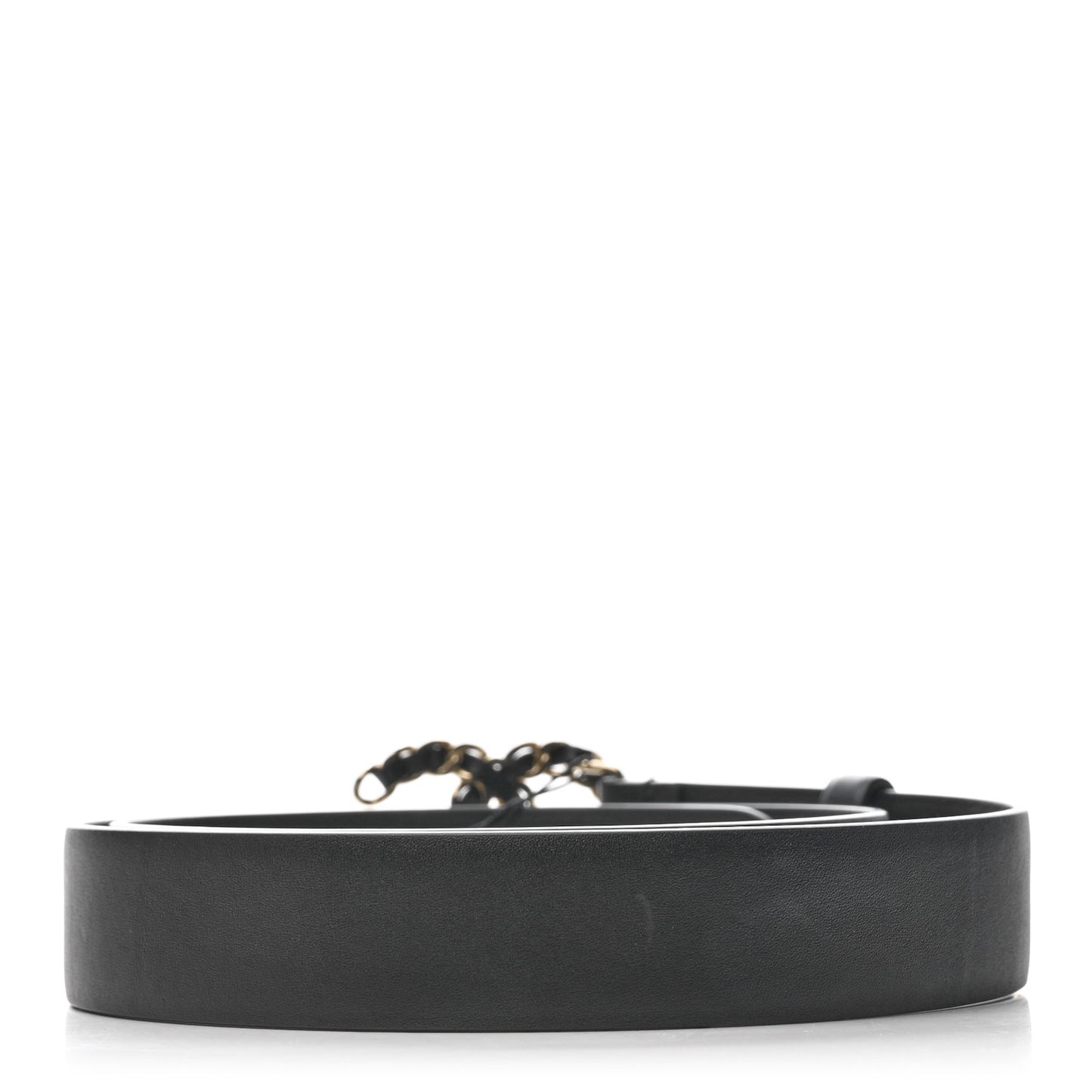 Lambskin CC Chain Belt 85 34 Black